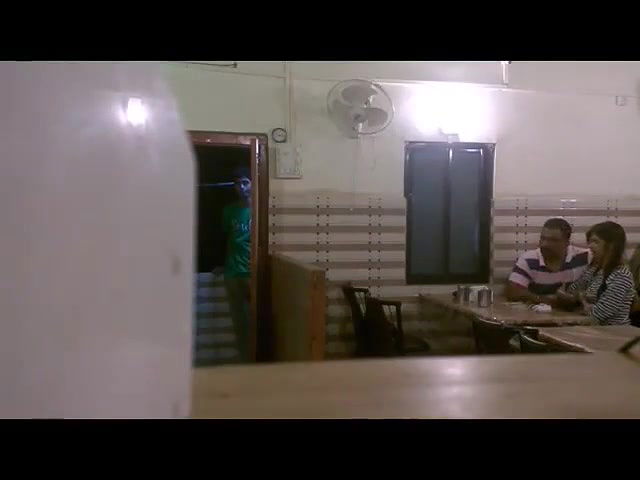 indian couple in restaurant