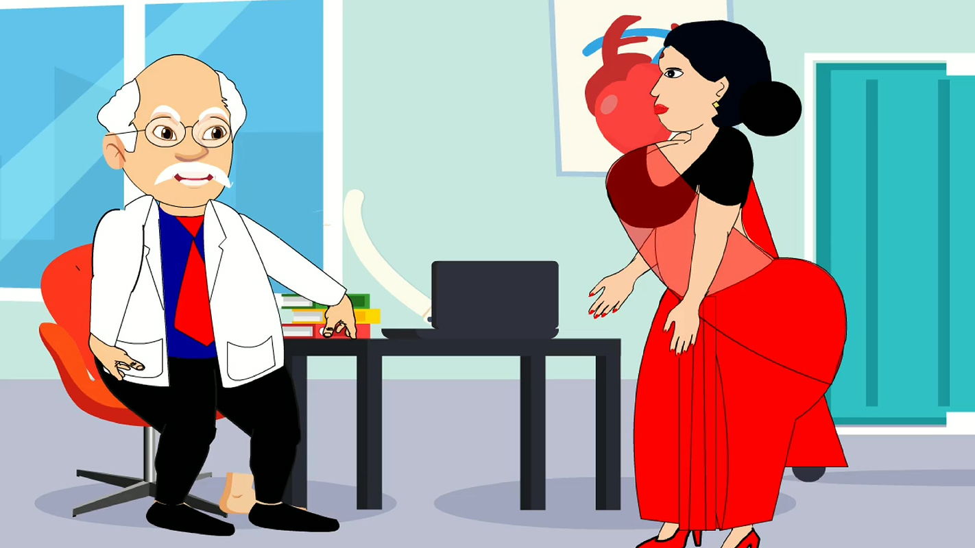 Indian big ass mom fucked hard by big cock doctor Hindi audio