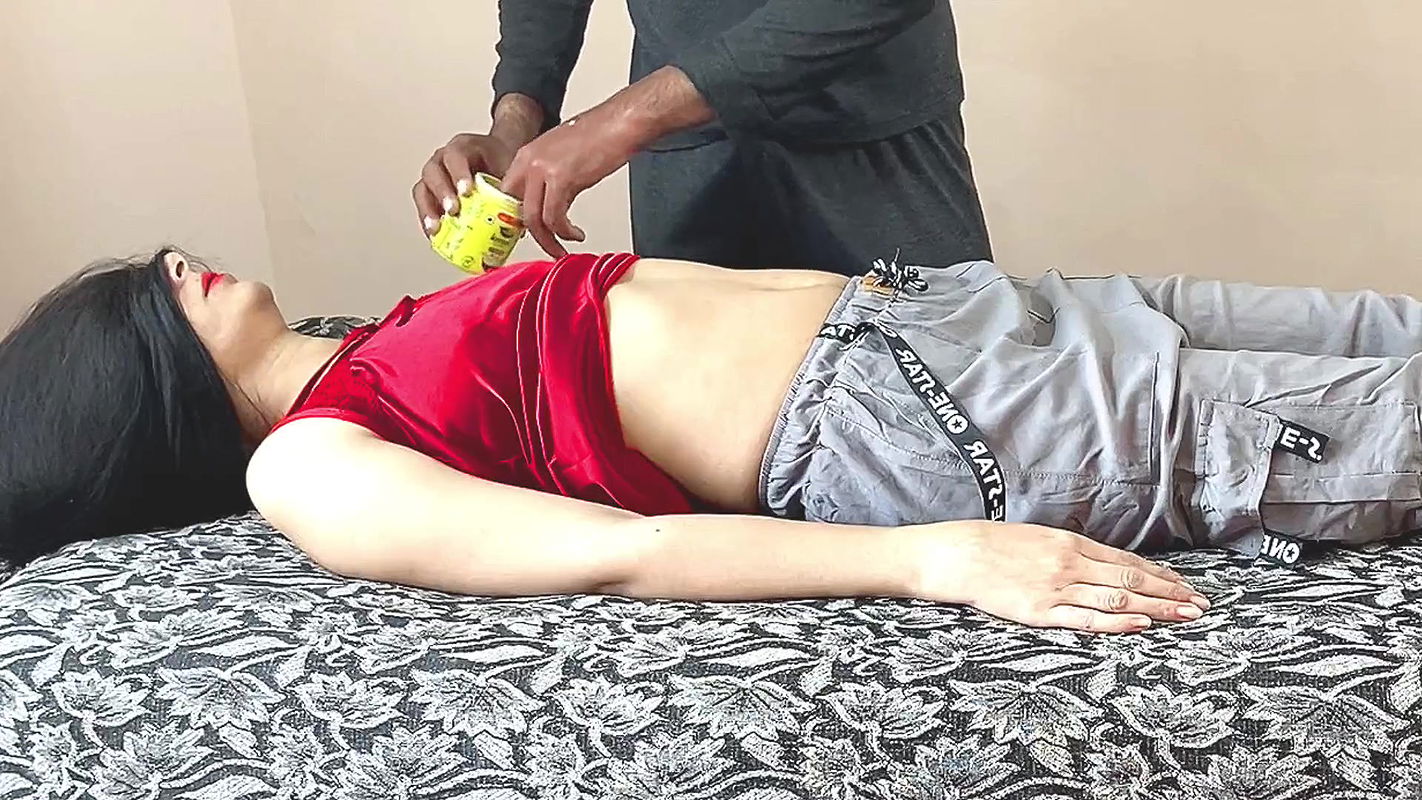 Hot Girl First time body massage and Anal Fuck big Ass oil Massage Sex in hindi Audio