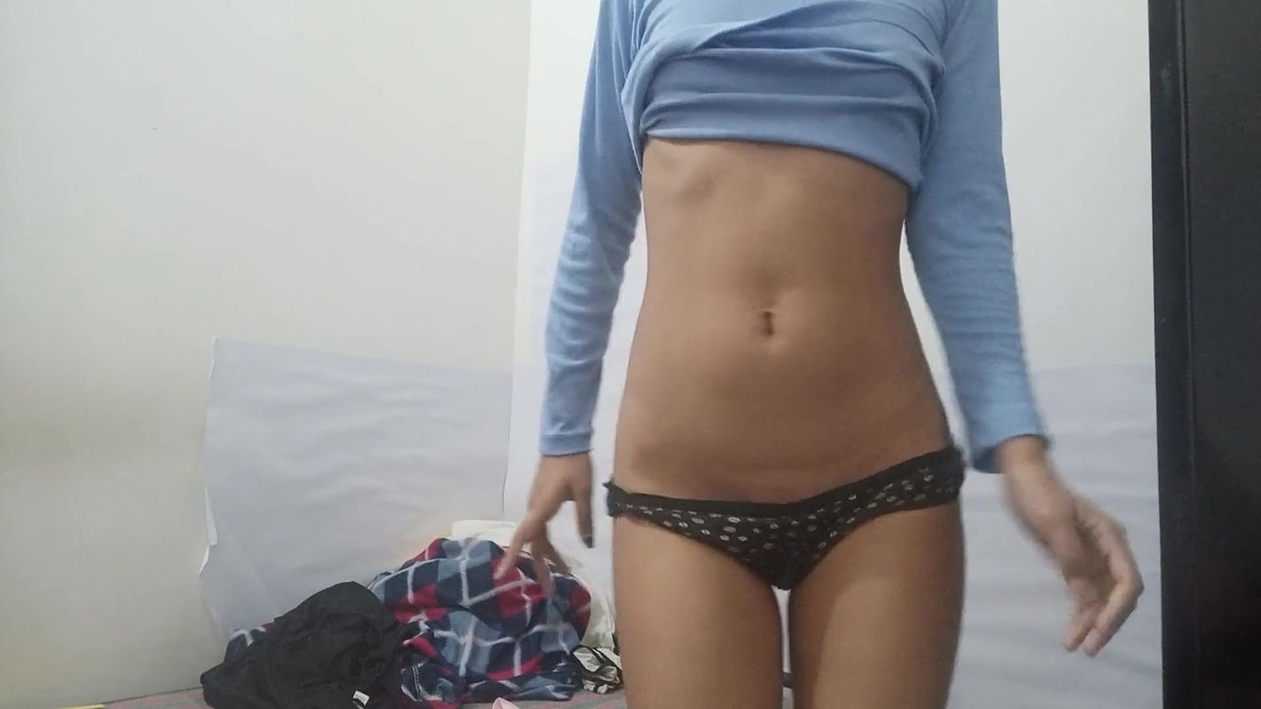 Hot cute girl video call seducing her boyfriend ?