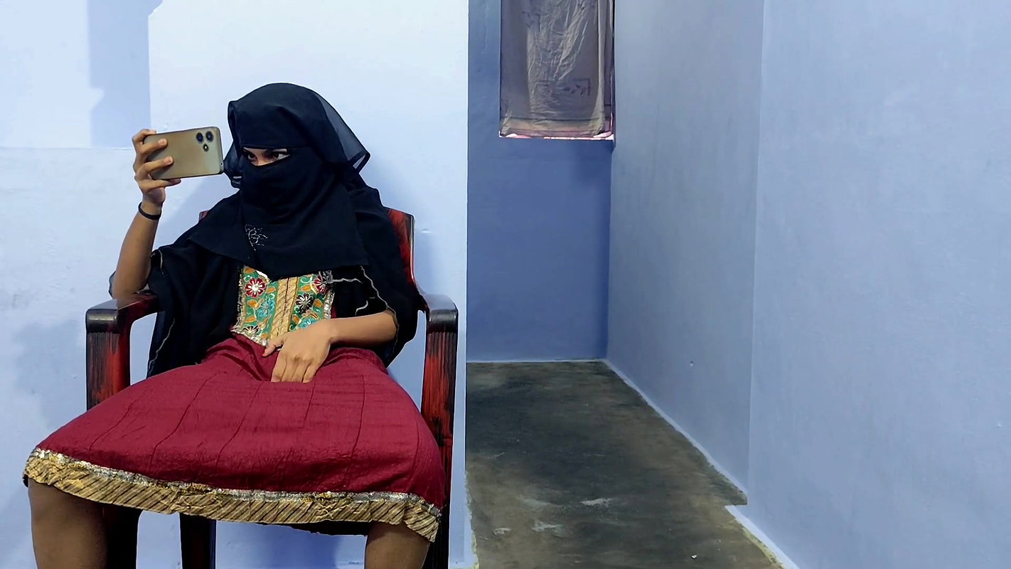 18 years old stepsister Khadija gets caught while watching porn