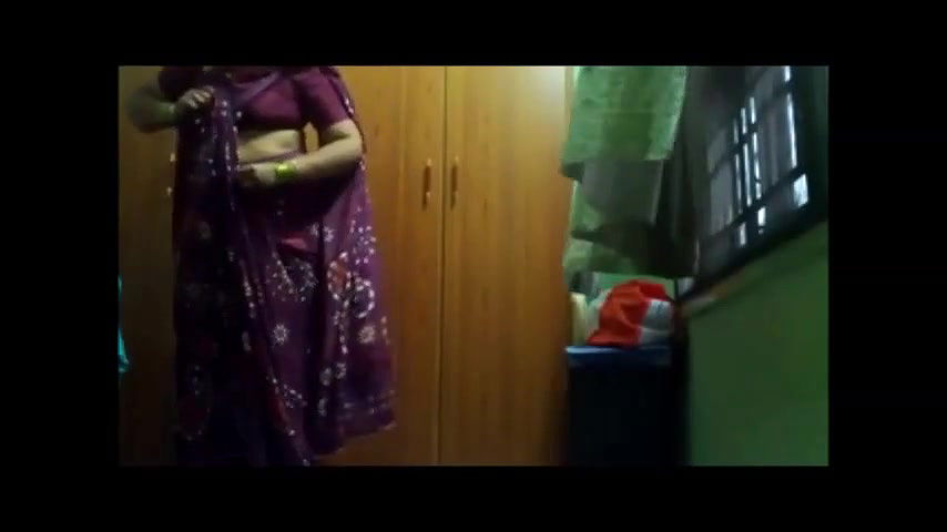 telugu desi mature aunty dressing afterhower