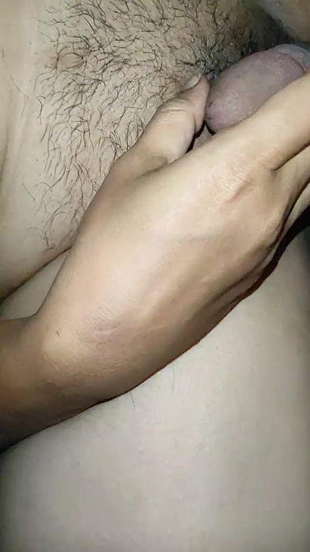 Friend’s wife sharing bed and shy during handjob and finally insert bully dick in horney pussy