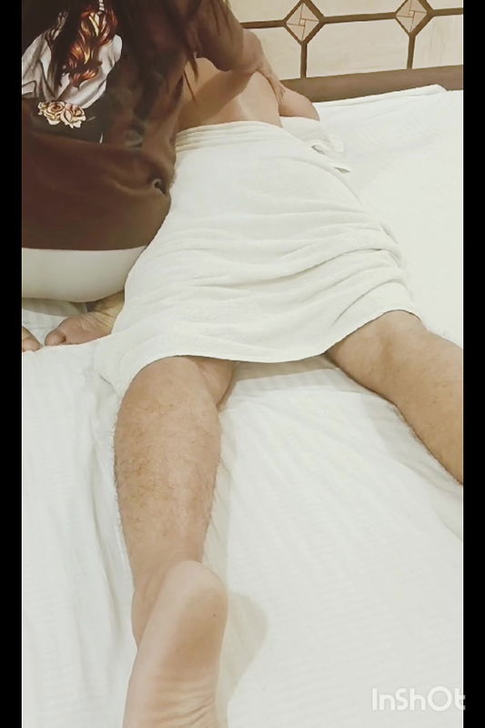 had fun full night with massager girl