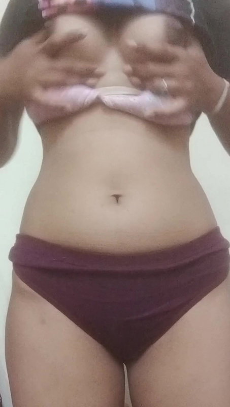 Indian College Girl Having Fun alone at Home