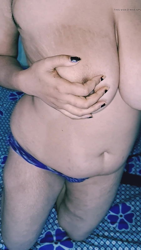 Hot Desi Indian Girl with Big Boobs and Hairy Pussy