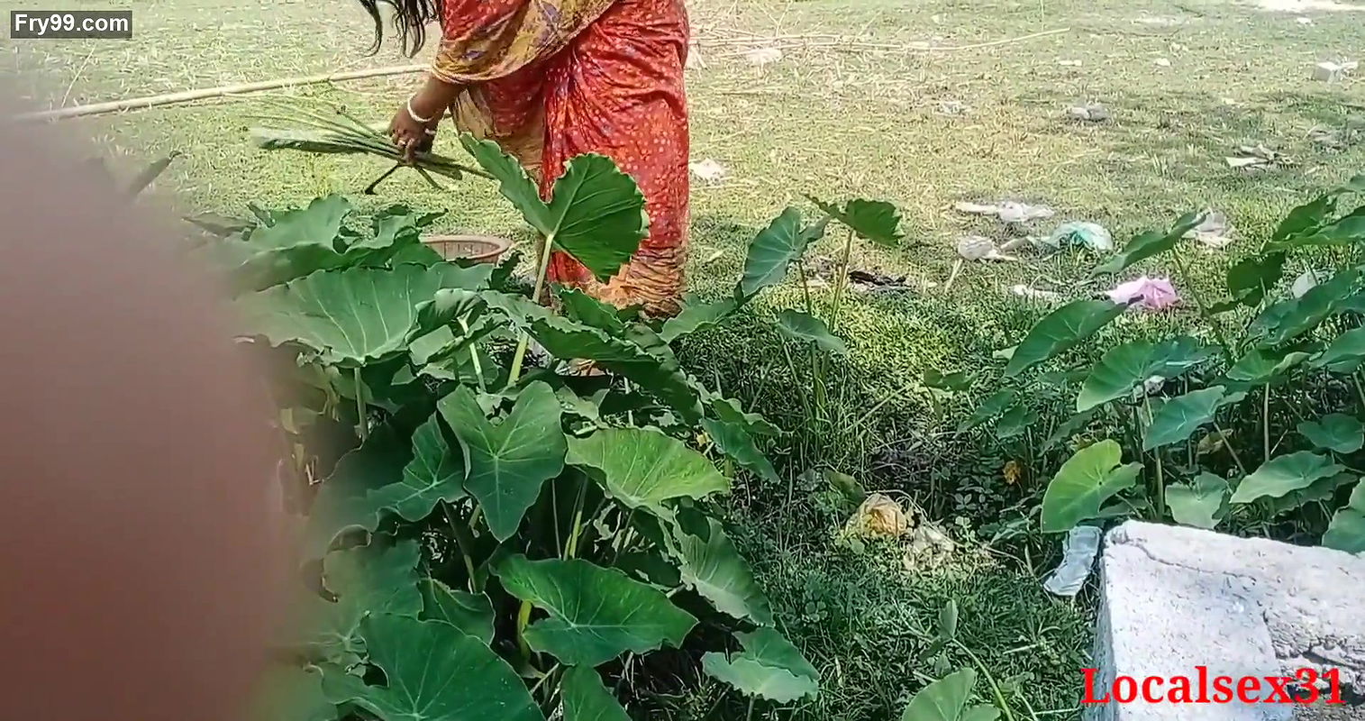 Bengali Village Boudi Outdoor with Young Boy With Big Black Dick