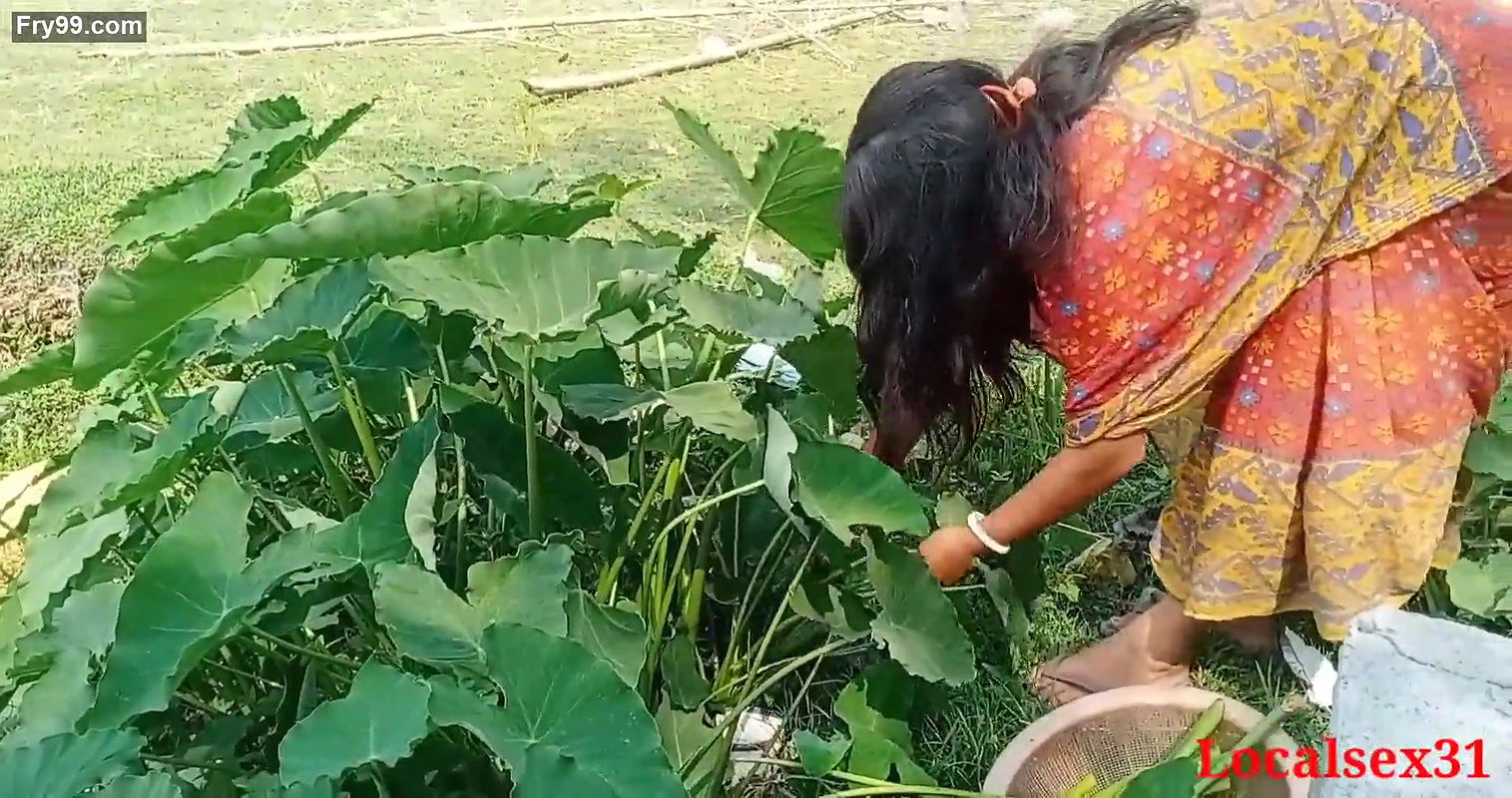 Bengali Village Boudi Outdoor with Young Boy With Big Black Dick