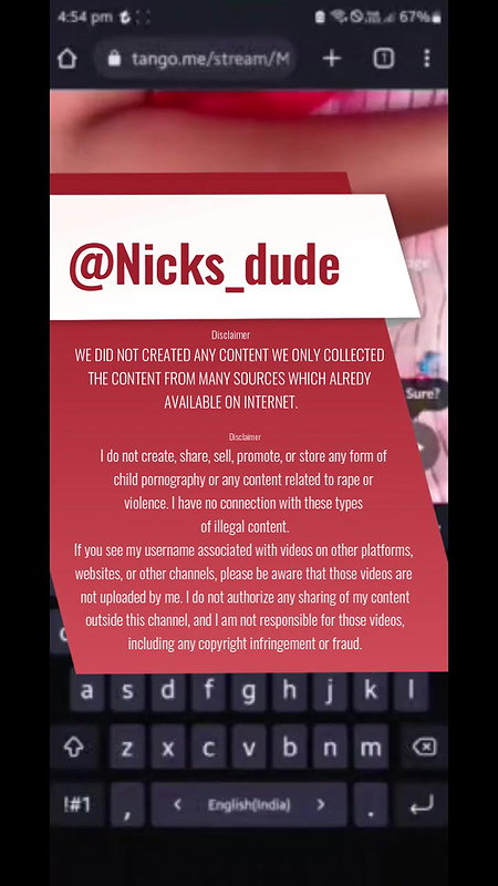 Telugu Tango Girl Bujji STRIPCHAT