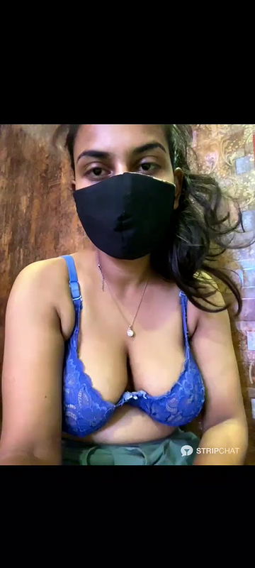 Sexy girl does sexy moaning while showing her boobs