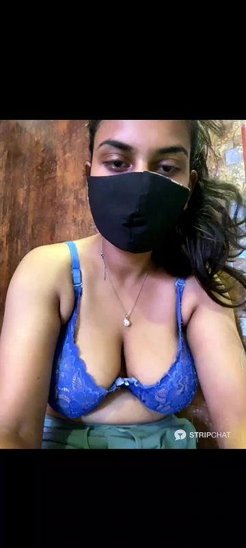 Sexy girl does sexy moaning while showing her boobs