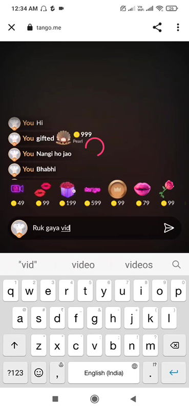 Sexy Desi Indian Bhabhi Teasing With Her Voice