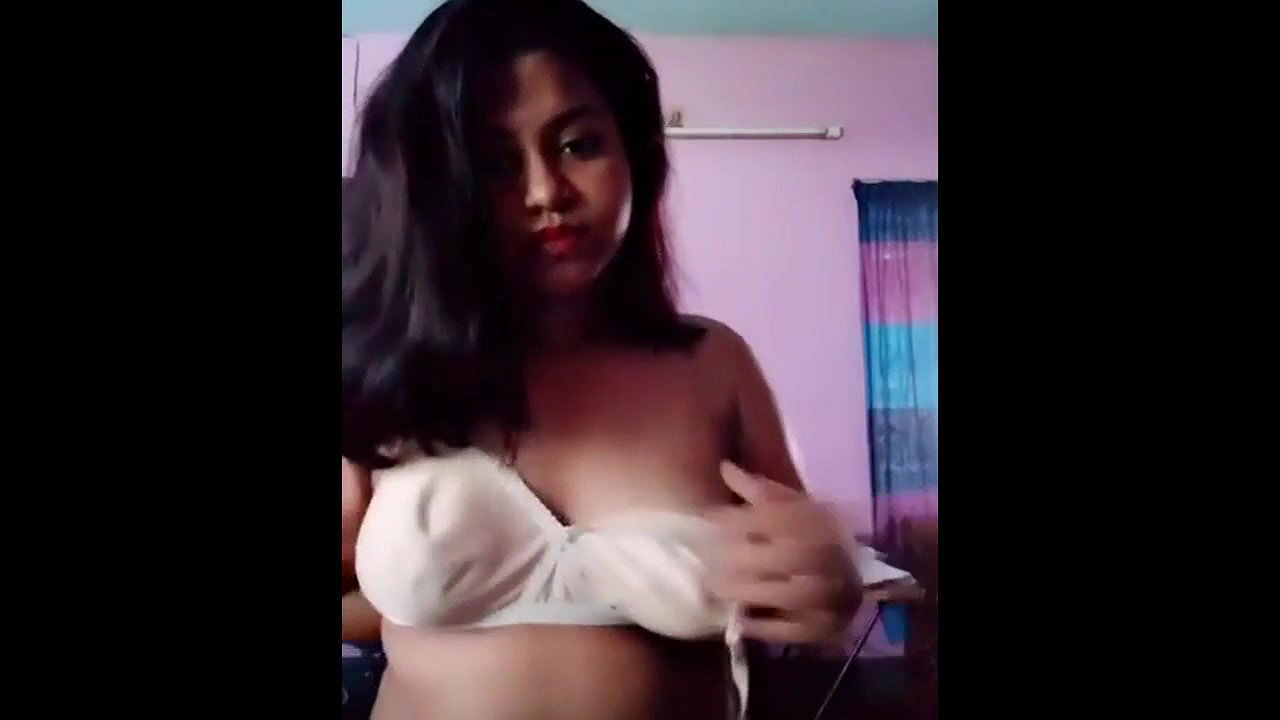 cute bangla gf taking bra off