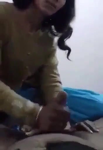 Saaali Helping her Jiijaji with hands n puting condom
