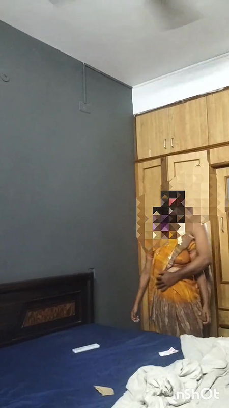 Tamil wife cuddling kissing boob show fuck in front and back