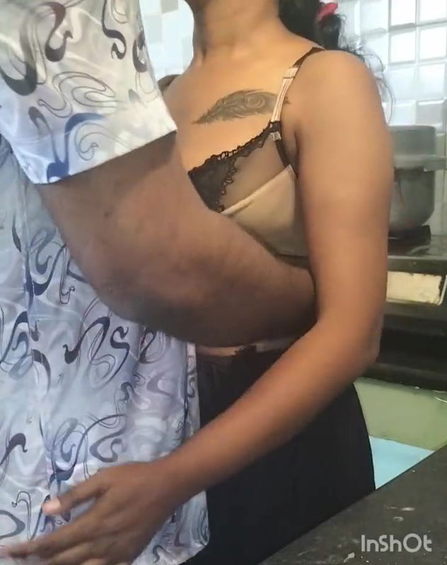 Tamil girl kitchen ride