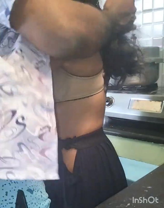 Tamil girl kitchen ride