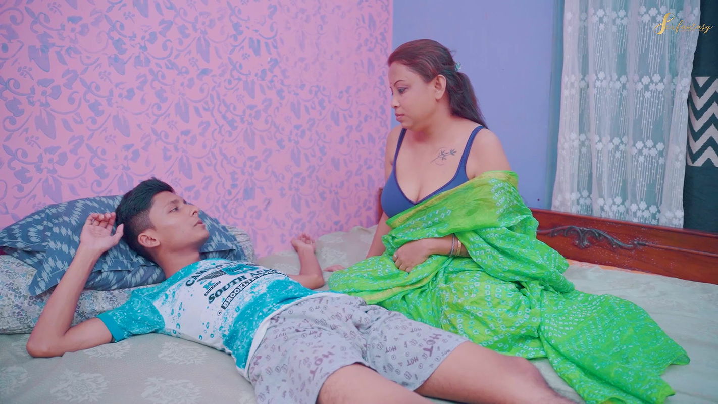 Stepson needs sex relaxation from his stepmom after seeing her big boobs