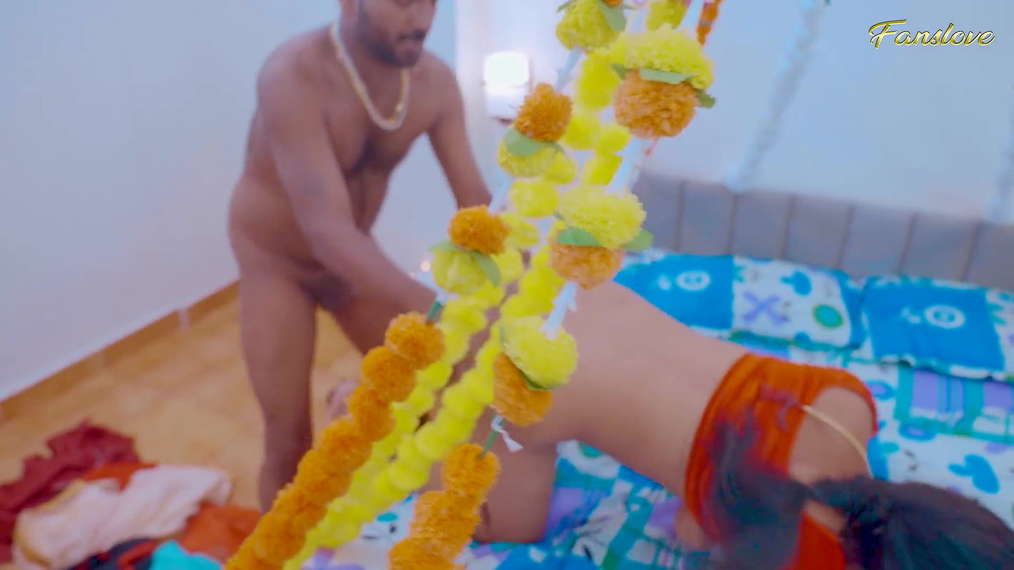 Slim Sexy lady enjoyed her first suhagrat night and fucked hard