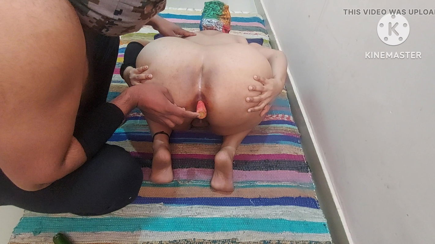 Slave Doli punished and fucked with Vegetables BDSM Slut in Pain