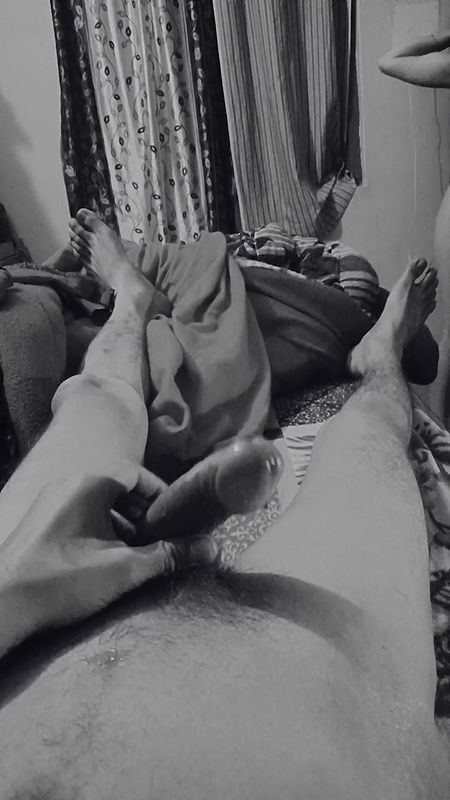 Real sex in night with lover in flashlight