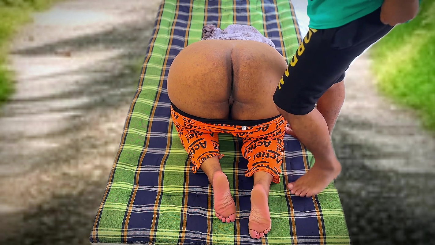 My Horny stepmom want fuck from me, then Laying blankets on village roads near the house & fuck pleased her – Outdoor jungle sex