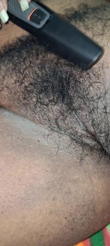 Masturbation with trimmer