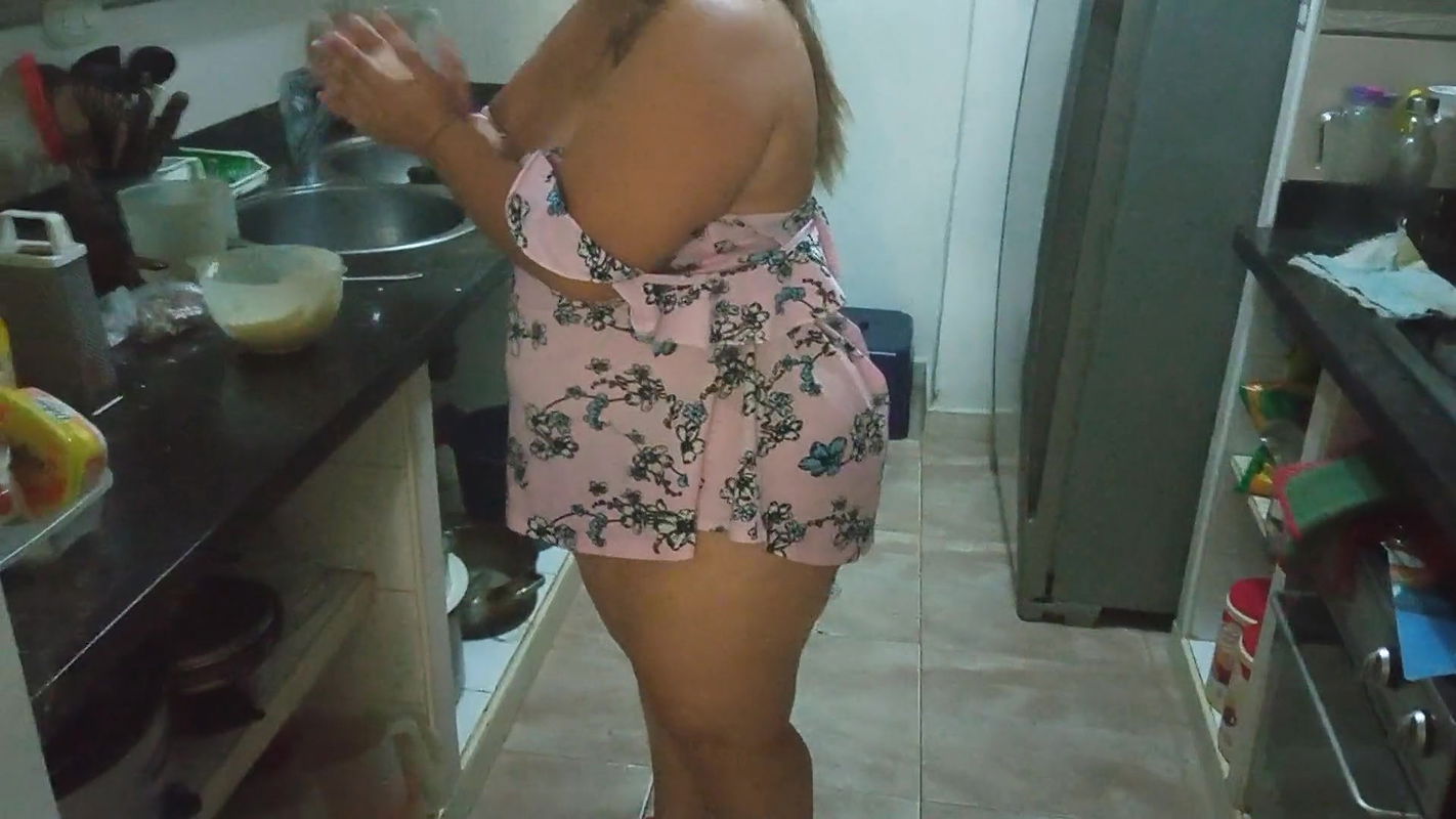 looking for the babysitter when she is in the kitchen