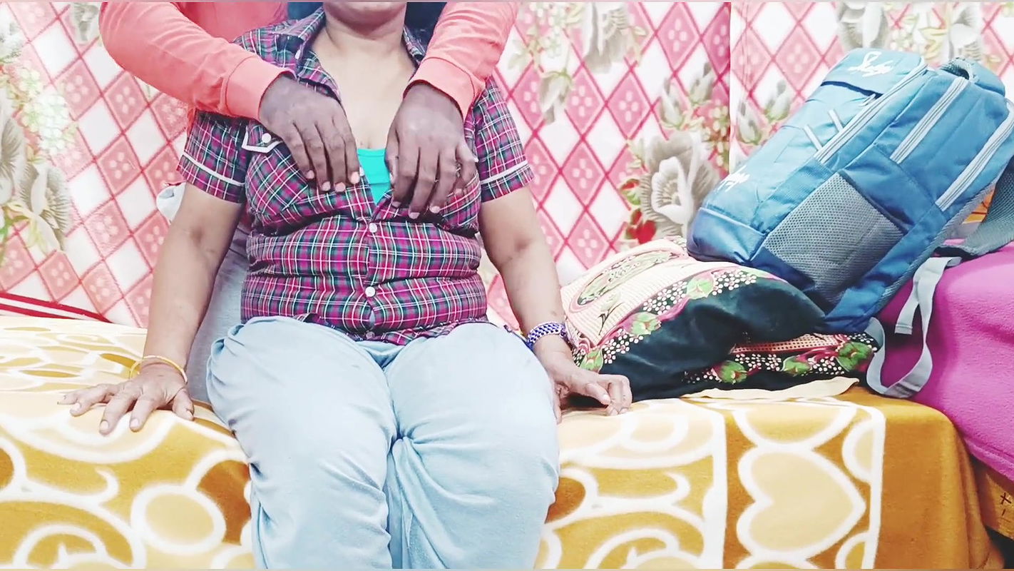 Indian school girl with step brother, telugu big boobs school step sister body massage, telugu dirty talks