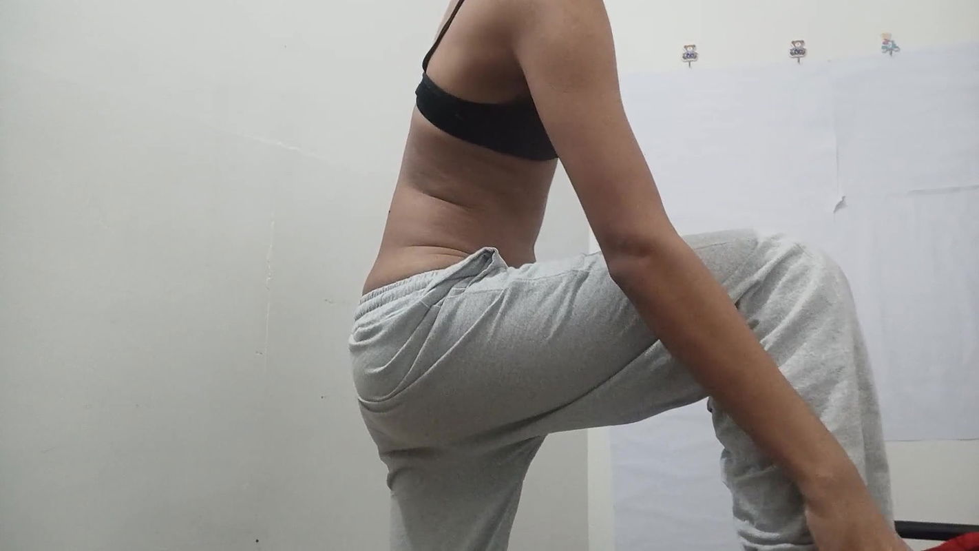 Hot cute girl getting organism  uff thandi mai garmi