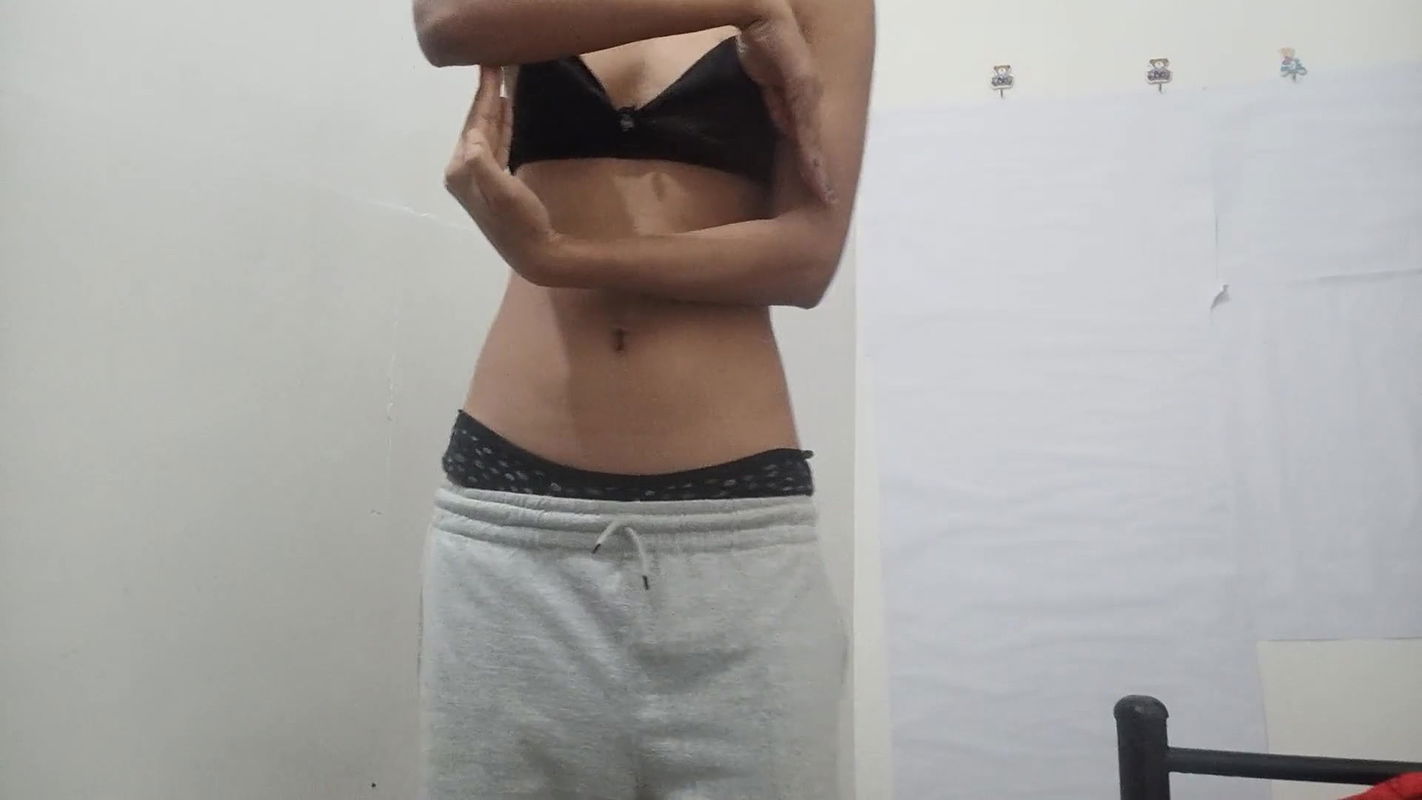 Hot cute girl getting organism  uff thandi mai garmi