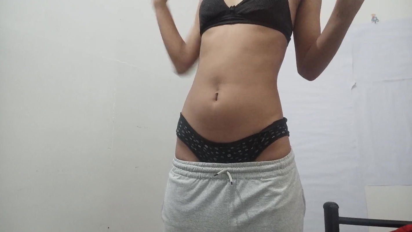 Hot cute girl getting organism  uff thandi mai garmi