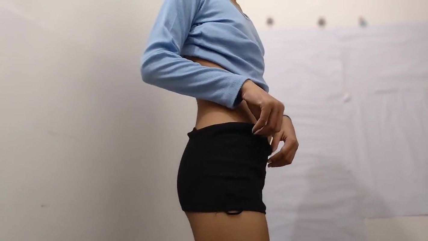 Hairy Virgin gets naked in front of the mirror and masturbates wildly