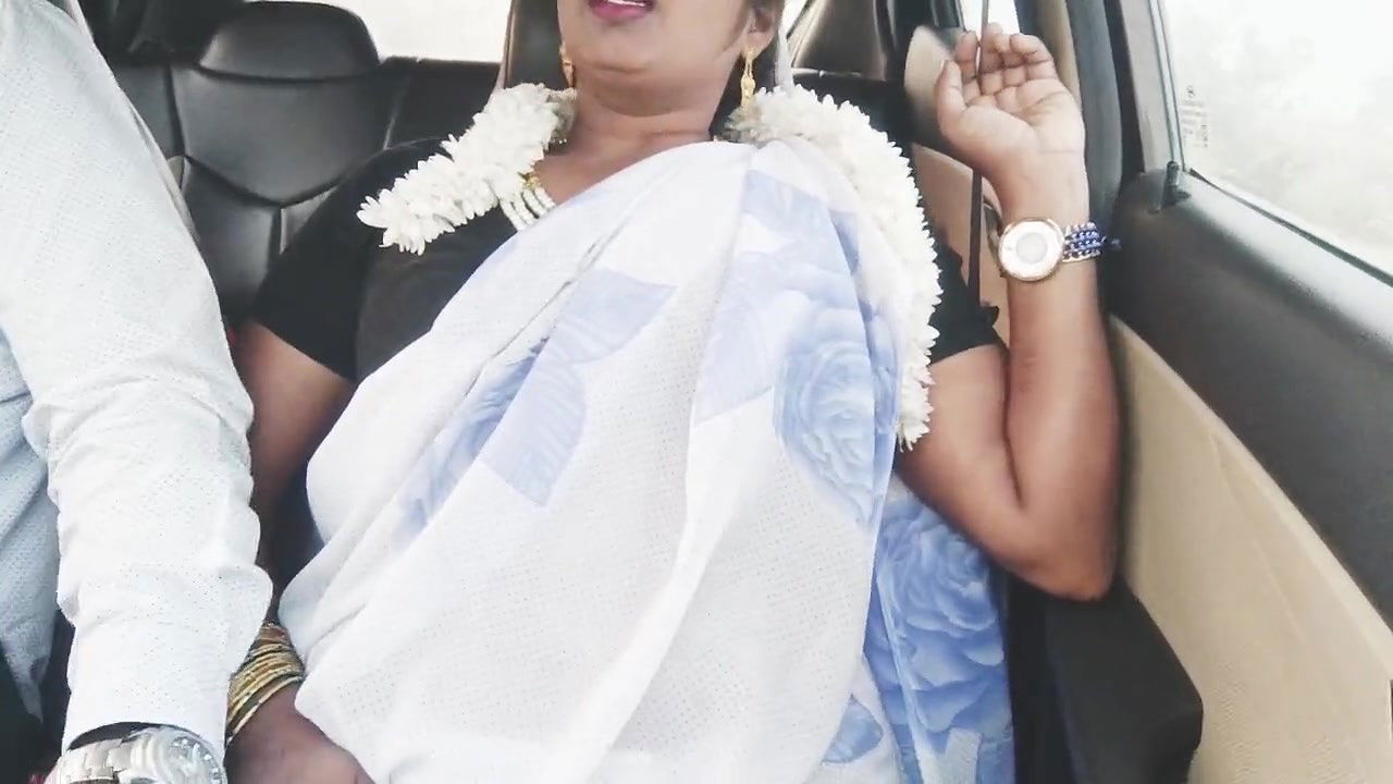 E -2, full video, Car sex, Telugu dirty talks, indian beautiful sexy saree housewife with son in law romantic journey