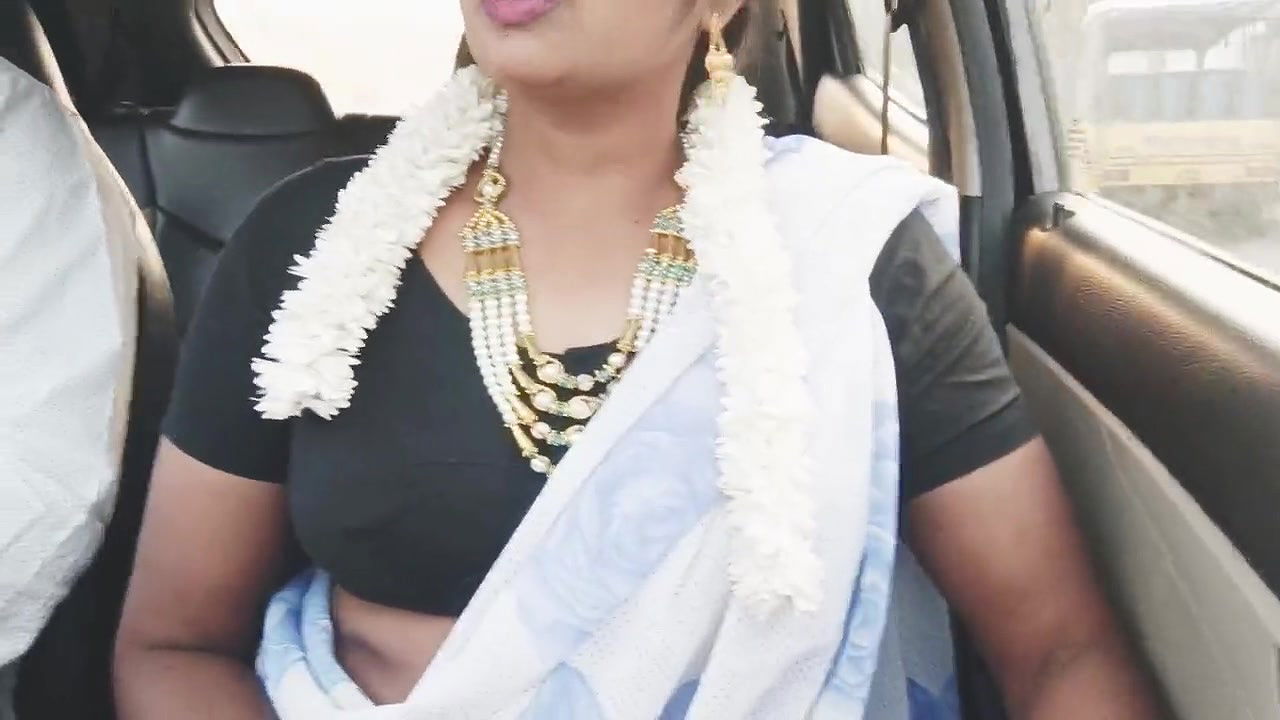 E -2, full video, Car sex, Telugu dirty talks, indian beautiful sexy saree housewife with son in law romantic journey