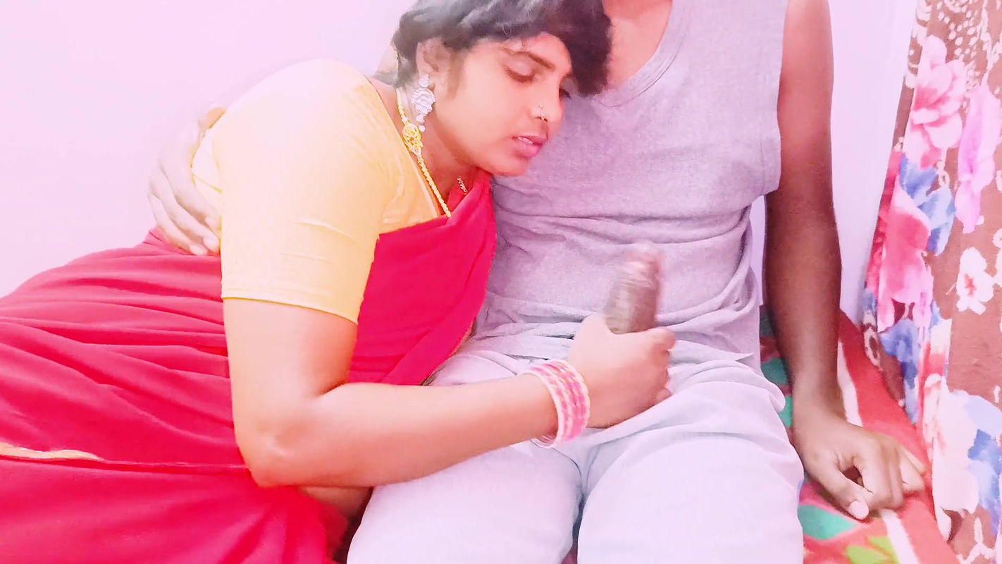 Desi stepson and stepmom blowjob and fucking in home Telugu dirty talks