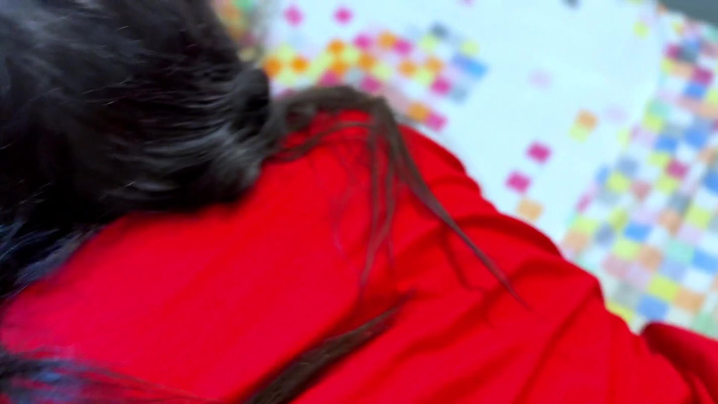 Cute big ass teen school girl makes her bed to tuton at noon, then teacher come and fuck her huge ass and cum inside pussy