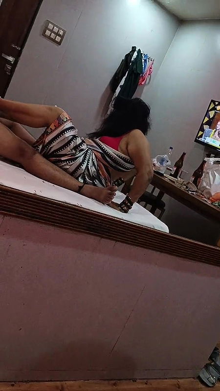 Aunty handjob, blowjob,footjob