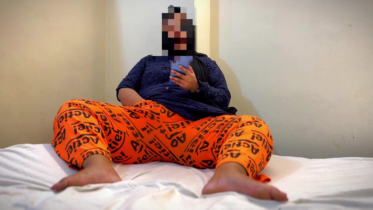 18+ Young BBW Sexy Hostel Girl watching porn & masturbate when her Boyfriend come & Rough Fuck with multiple style