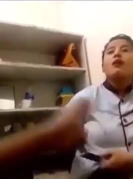 Desi Secratary in UUniform with Boos