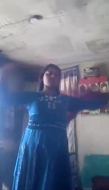 Village girl making video for lover