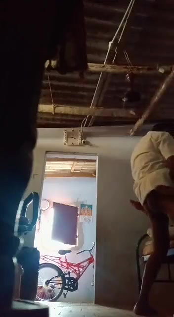 Desi village wife fucking with old father in lw
