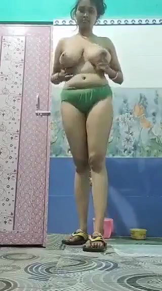 Unsatisfied bhabhi in bathroom