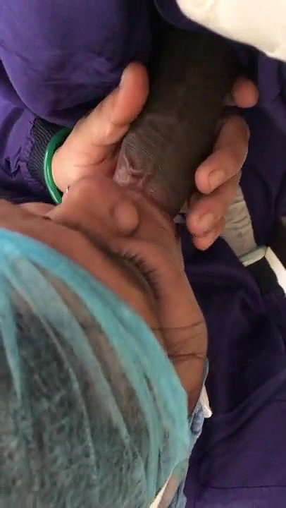 Doctor giving blowjob to collegue