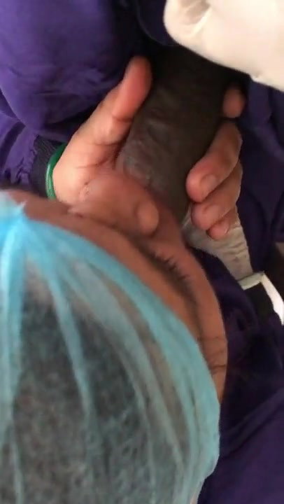 Doctor giving blowjob to collegue