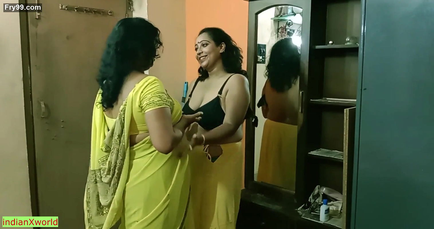 Indian Bengali boy getting scared to fuck two milf bhabhi !! Best erotic threesome sex