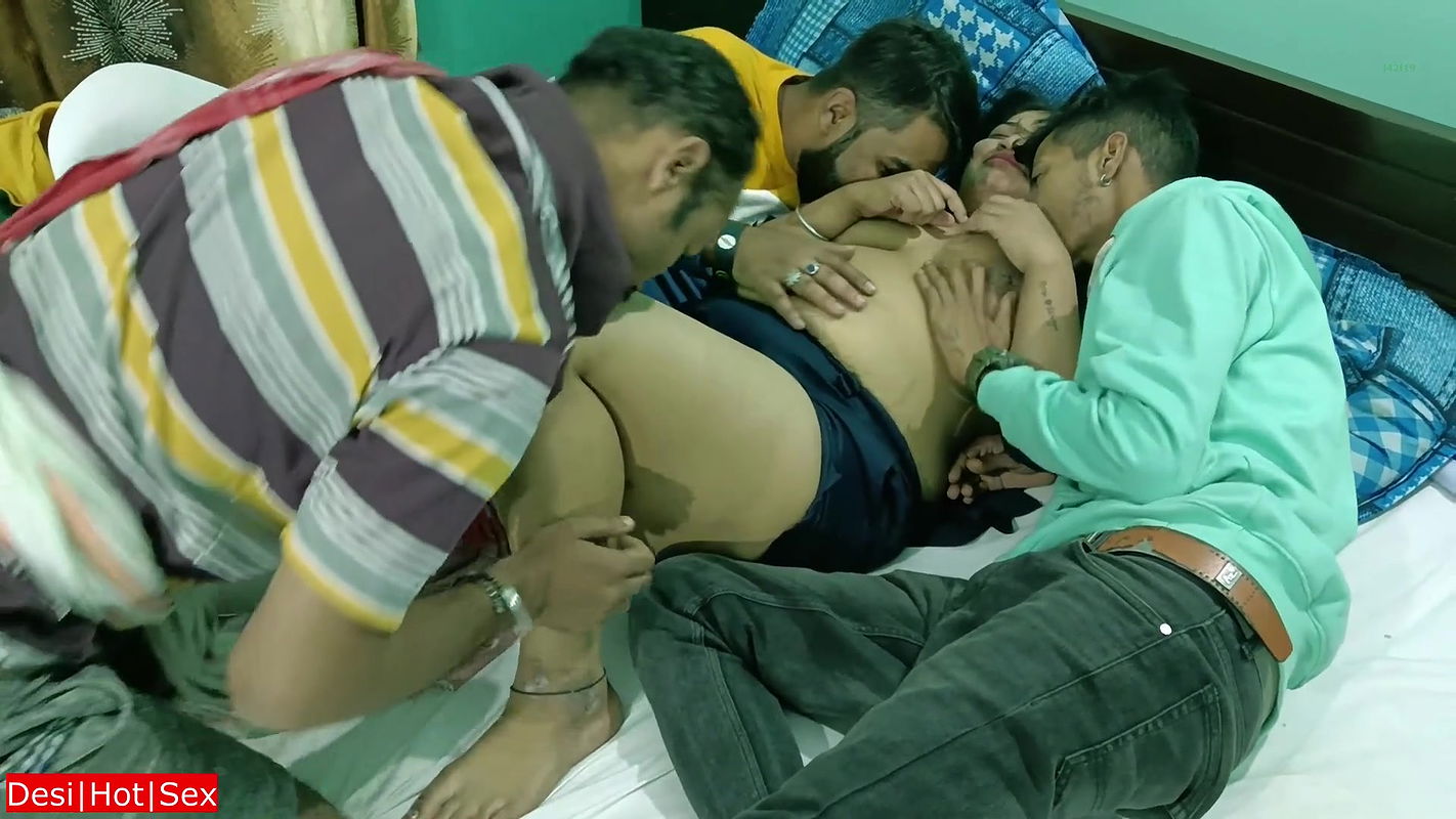 Three Friend Fucking One Beautiful Girl! With Clear Hindi audio