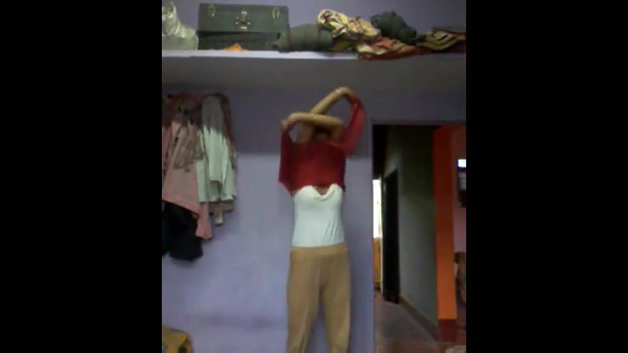 desi girl undressing herself selfie in her room mms clip