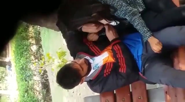 In park Desi lover fun