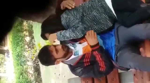 In park Desi lover fun